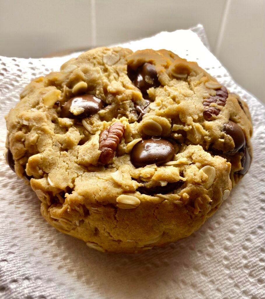 Dark chocolate oatmeal pecan cookies